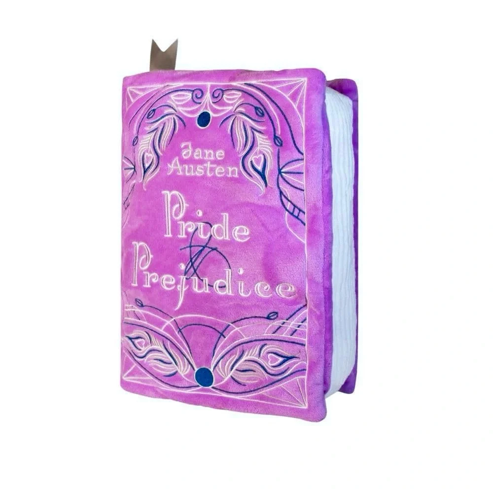 Pride and Prejudice Book Plush, Purple